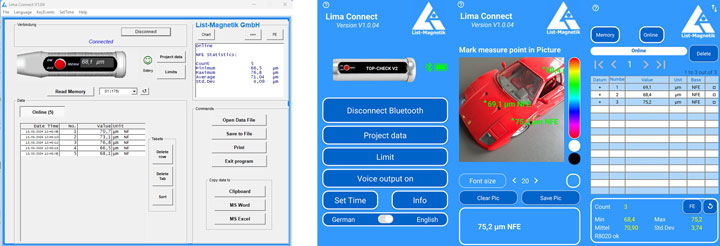 Lima Connect - Applications for measurement data processing