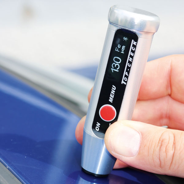 Measure paint thickness on cars, bridge railings and more