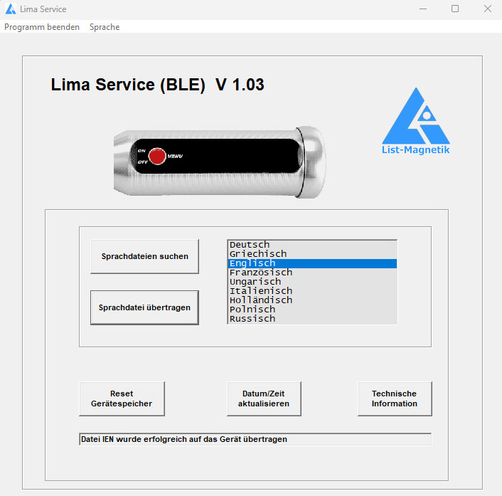 Service-Applikation Lima Service