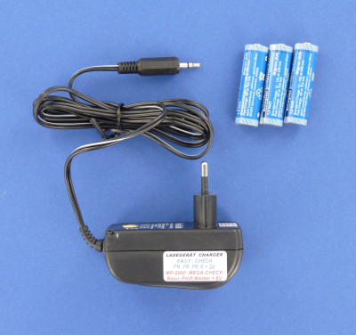 Charger MEGA-CHECK/MP-2000 + 3 rechargeable batteries